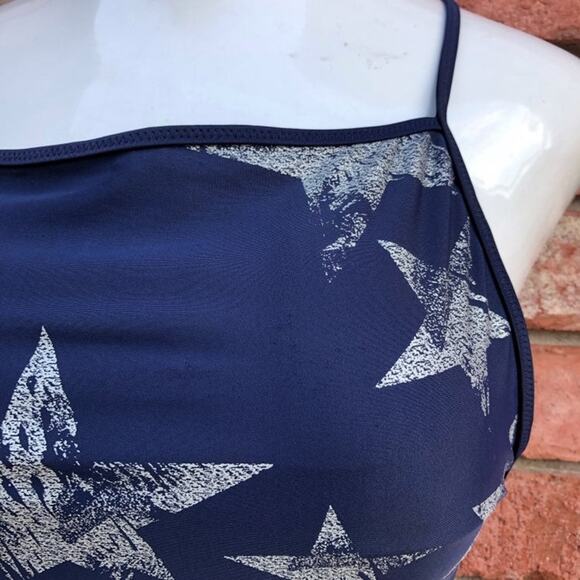 aerie Navy Blue Silver Stars Swimsuit - Picture 6 of 9